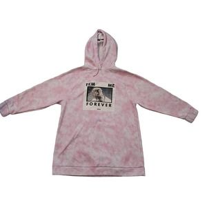 Barbie x Skinny Dip Pink Tie Dye Femme Forever Hoodie -Size:	8